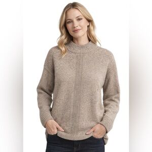 Royal Robbins Merino Wool Knit Sweater XS Beige Crewneck Long Sleeve
